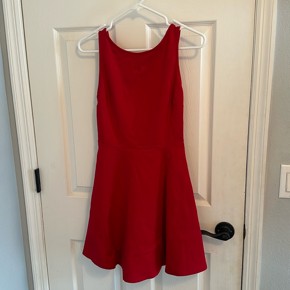 Lulu’s Red Skater Dress Small